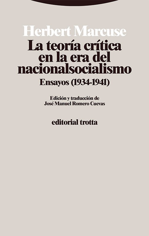 La teoría crítica en la era del nacionalsocialismo - Herbert Marcuse