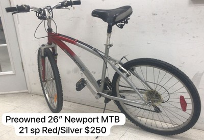 26" Newport MTB 21sp Red/Silver