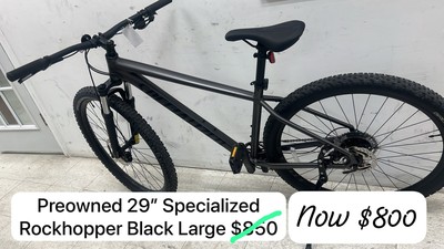 Preowned 29" Specialized Rockhopper Large Black