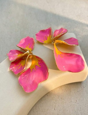 Pink Unique Exaggerated Earrings