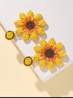 Sunflower Bohemian Earrings- SOLD OUT