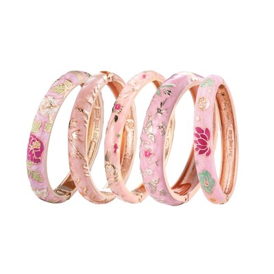 Cute Floral Enamel Bracelets