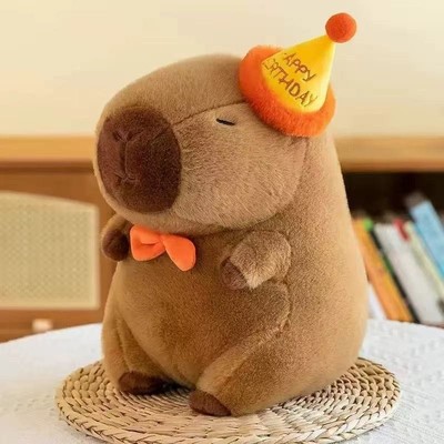 Capybara Birthday Plush 40CM