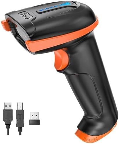 Tera D5100 Wireless & Wired Barcode Scanner — 1D/2D/QR Handheld, Cordless