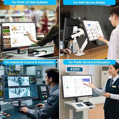 Thinlerain 19" Touchscreen Monitor — 1440x900, 10-Point Multi-Touch, HDMI/VGA/AV/BNC/USB, POS