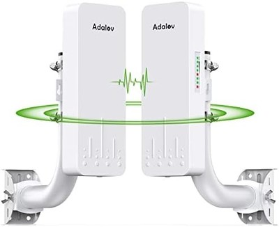 Adalov 3KM 5.8G Outdoor WiFi Bridge — Point-to-Point CPE, 14dBi Antenna (CPE660)