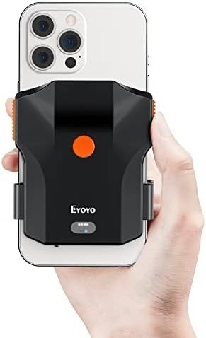 Eyoyo 1D Bluetooth Barcode Scanner — Phone Back-Clip, Wireless, Battery Indicator