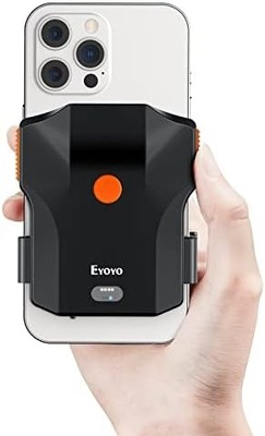 Eyoyo 1D Bluetooth Barcode Scanner — Phone Back-Clip, Wireless, Battery Indicator