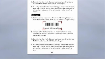 Eyoyo 1D Bluetooth Barcode Scanner — Phone Back-Clip, Wireless, Battery Indicator