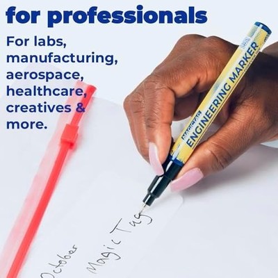 Alcohol & Chemical Resistant Markers — Fine Point, UV-Proof, 3-Pack