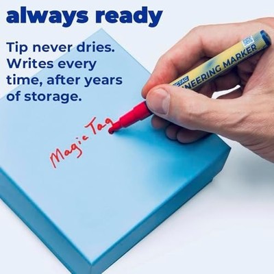 Alcohol & Chemical Resistant Markers — Fine Point, UV-Proof, 3-Pack