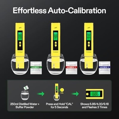 VIVOSUN Digital pH Meter — Pen Type, 0.01pH Accuracy, UL Certified
