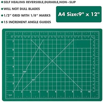 Anezus Craft Knife Precision Cutter & Self-Healing Cutting Mat Set — 30pc Hobby Knife Kit