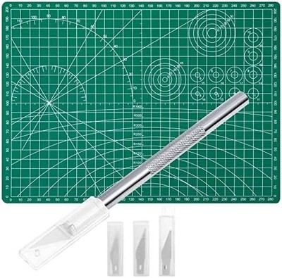 Anezus Craft Knife Precision Cutter & Self-Healing Cutting Mat Set — 30pc Hobby Knife Kit