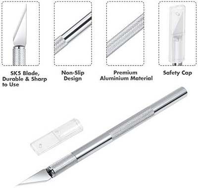 Anezus Craft Knife Precision Cutter & Self-Healing Cutting Mat Set — 30pc Hobby Knife Kit