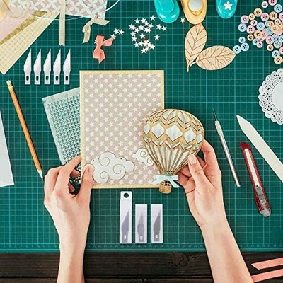 Anezus Craft Knife Precision Cutter & Self-Healing Cutting Mat Set — 30pc Hobby Knife Kit