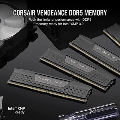 CORSAIR VENGEANCE DDR5 RAM 64GB Kit (2x32GB) — 5200MHz CL40, Intel XMP