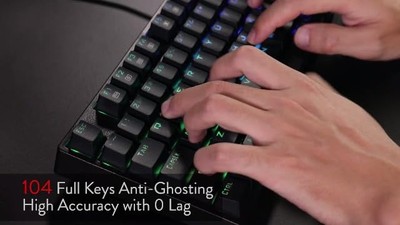 Redragon K582 SURARA RGB Mechanical Gaming Keyboard — 104-Key, Red Switches