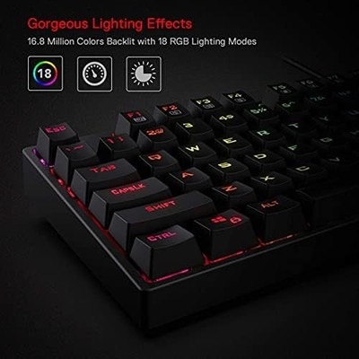 Redragon K582 SURARA RGB Mechanical Gaming Keyboard — 104-Key, Red Switches