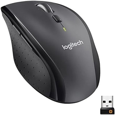 Logitech M705 Marathon Wireless Mouse — 2.4GHz, 5 Buttons, 3-Year Battery