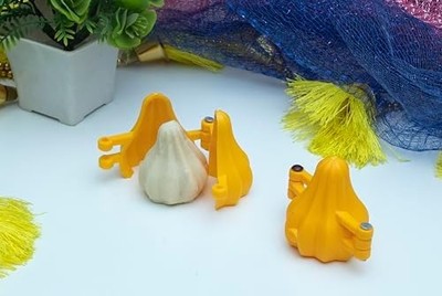 Ganpati Modak Mould / Modak Maker — Plastic Modak Sancha, Set of 2