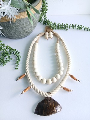 Legacy Wooden Bead Earring