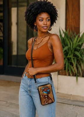 African Print Sling Bag