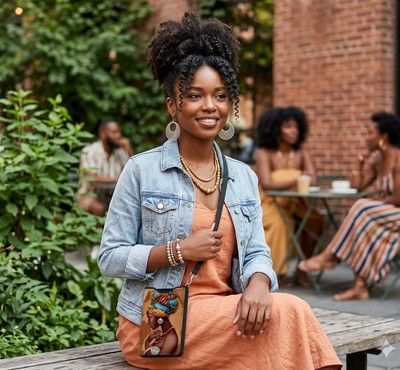 African Print Sling Bag
