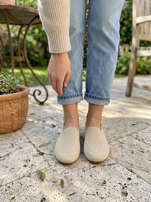 Knit Slip-on Flat Shoes