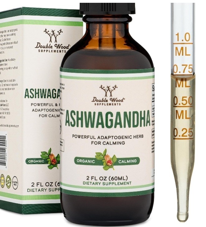 DW Ashwagandha Organic Drops for Stress Relief 1,200mg
