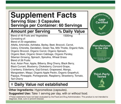 DW Daily Fruits and Vegetable Supplement (30s)