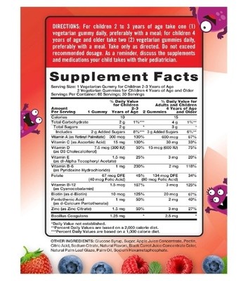 Nature's Truth Kids Multivitamin Gummies with Probiotics