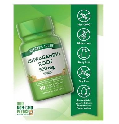 Nature's Truth Ashwagandha Capsules | 920 mg (30s)