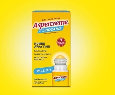 Aspercreme Lidocaine Fragrance-Free Pain Relief Roll-On