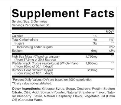 Vitamatic Sea Moss Gummies- 3000mg