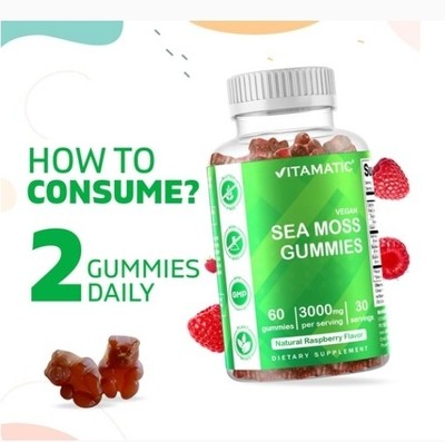 Vitamatic Sea Moss Gummies- 3000mg