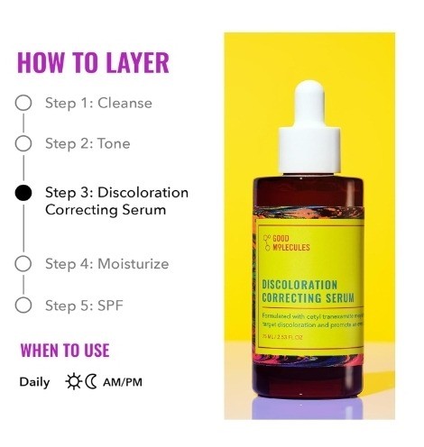Good Molecules Discoloration Correcting Serum