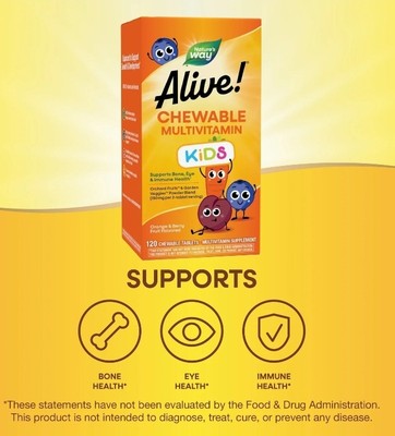 Nature's Way Alive! Children's Daily Chewable Multivitamin (30s)