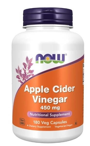 NOW-Apple Cider Vinegar 450 mg Veg Capsules (30s)