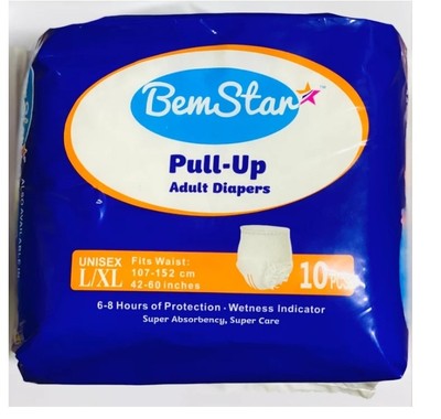 Bem Star Adult Diapers L/XL