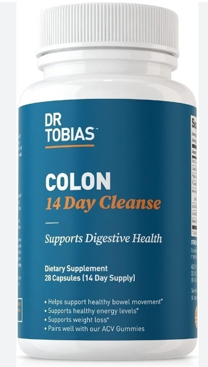 Dr Tobias Colon 14 Day Cleanse, Advanced Gut Cleanse Detox for Women & Men