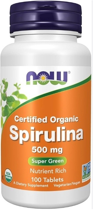 Now Spirulina Capsules 500mg (30s)