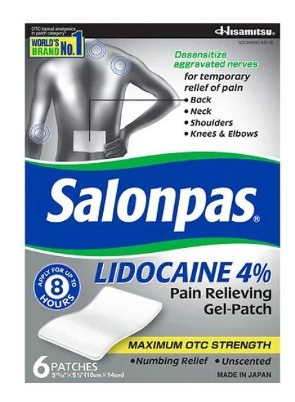 Salonpas Lidocaine Pain Relief Patch