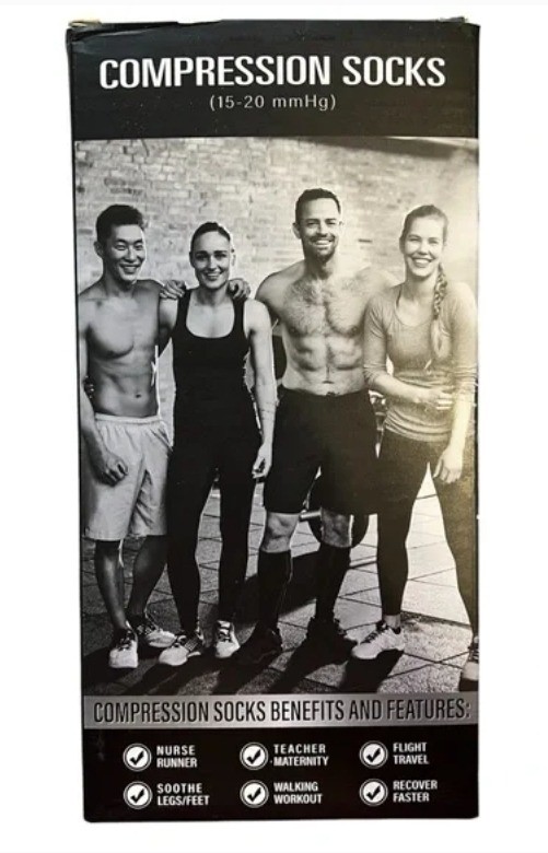 Unisex Compression Socks (3 pairs)