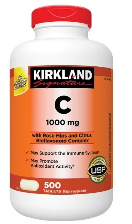 Kirkland Signature Vitamin C 1000 mg, 500 Tablets (30s)