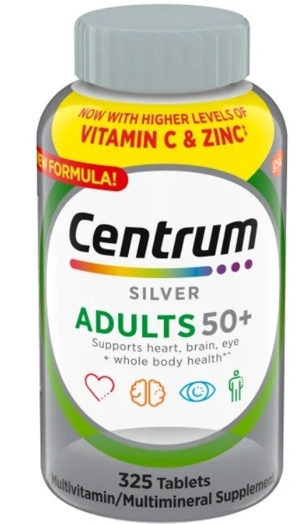 Centrum Silver Adults 50+ Multivitamin, 325 Tablets (30s)