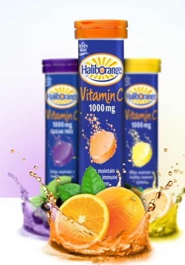 HalibOrange Vitamin C 1000 mg Assorted Tube