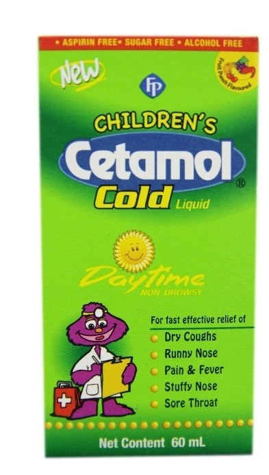 Children’s Cetamol Cold Liquid Daytime 120ml