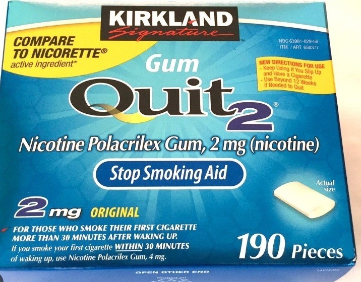 Kirkland Signature Quit2 Smoking Gum