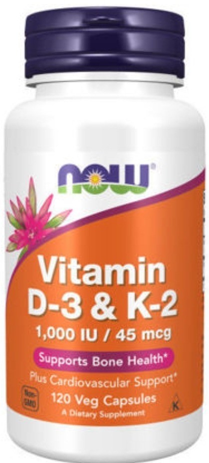 NOW Foods Vitamin D-3 & K-2 (30s)